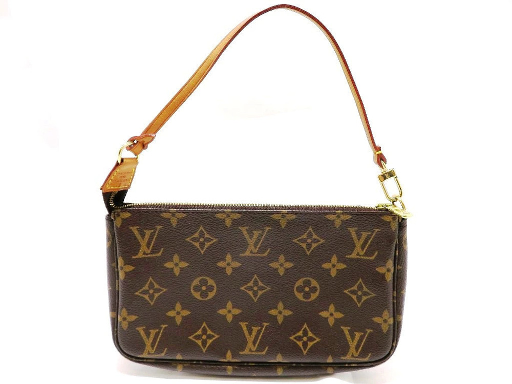 LOUIS VUITTON Accessory Pouch Clutch Monogram Handbag